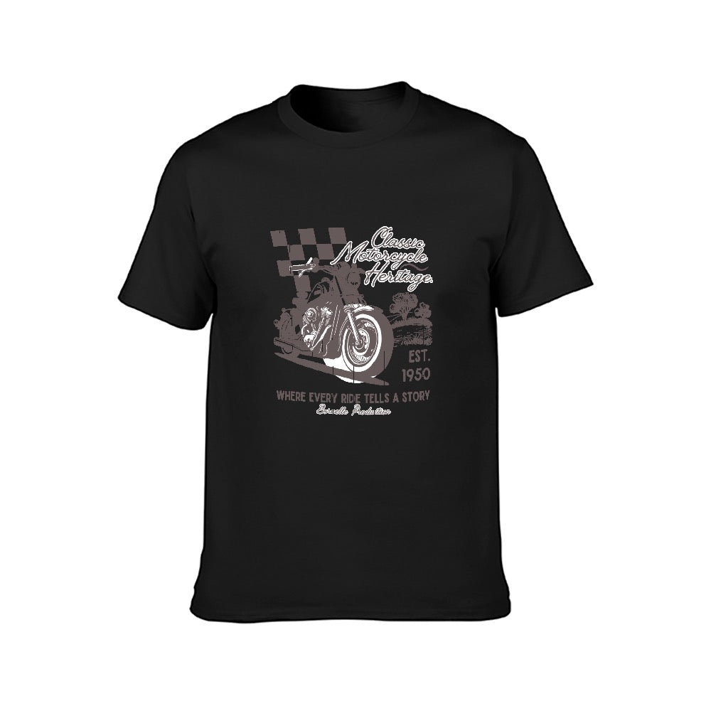 Men's Classic Motorcycle Heritage T-Shirt - Vintage Racing