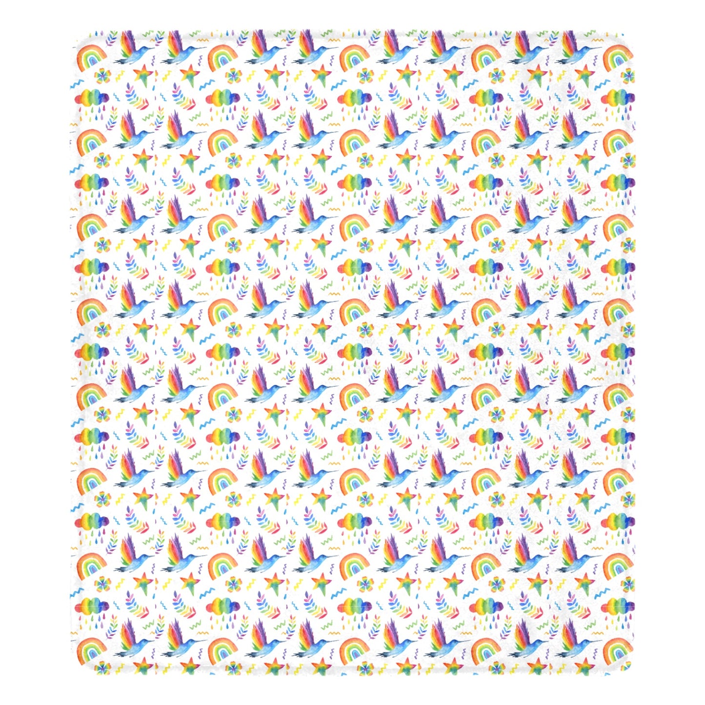 "Rainbow Dreams" Ultra-Soft Micro Fleece Blanket