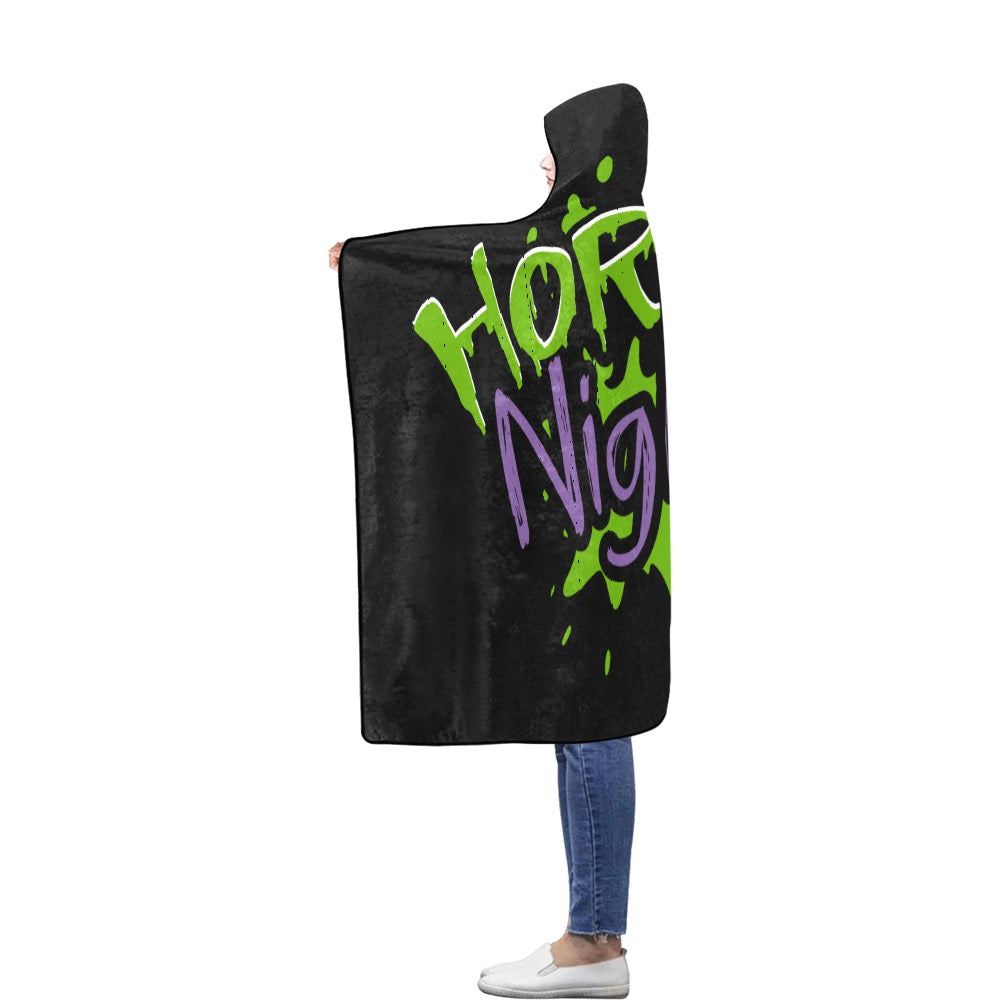 Horror Night Hooded Blanket - Embrace the Darkness in Comfort