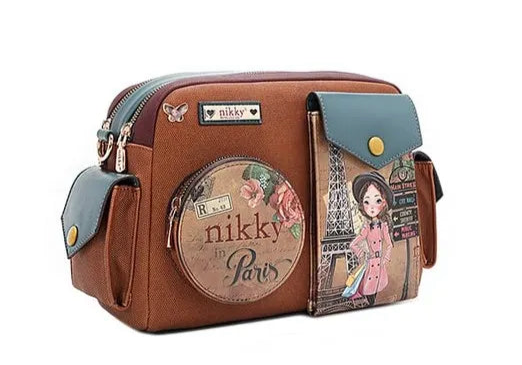Nicole Lee USA Multi Pocket Messenger Bag