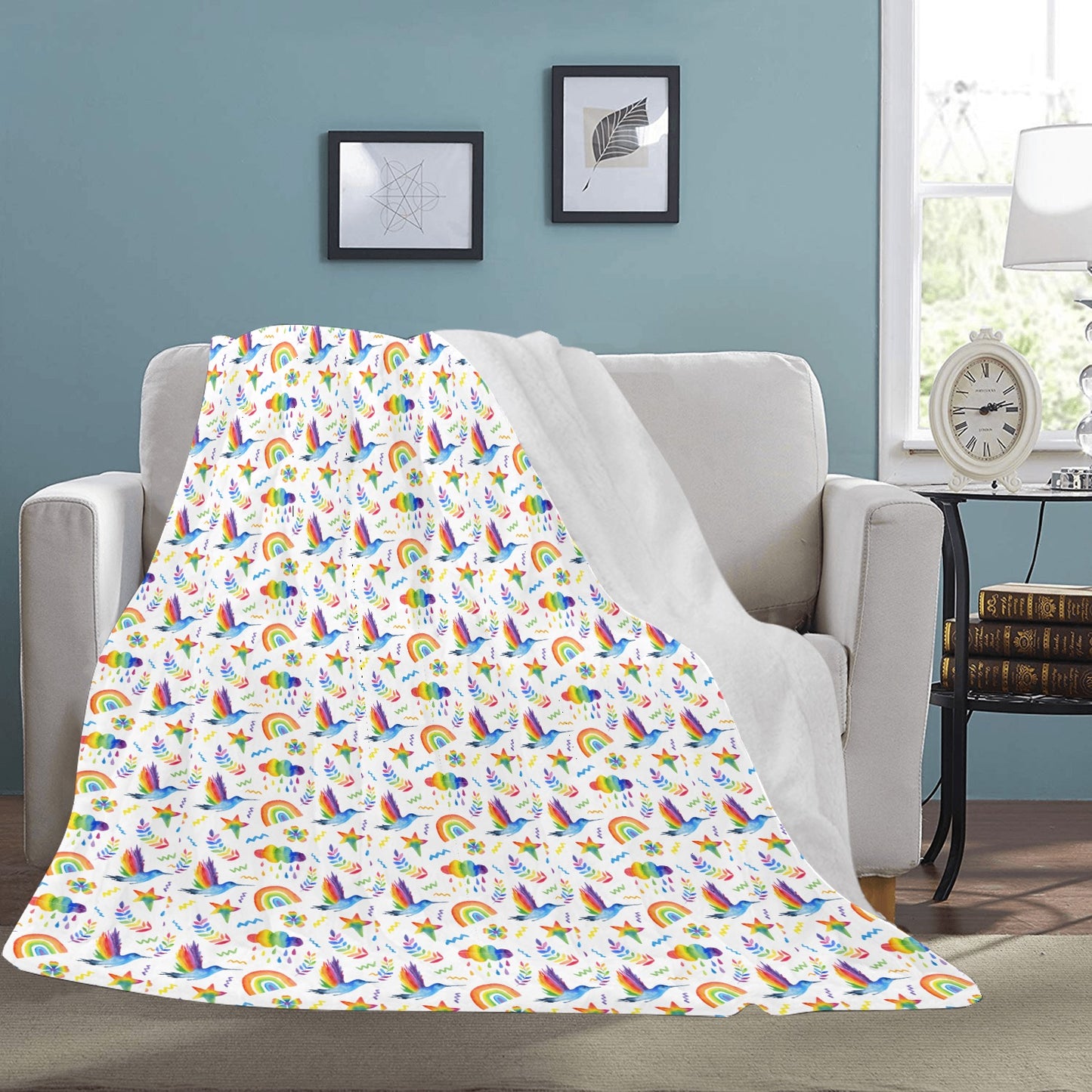 "Rainbow Dreams" Ultra-Soft Micro Fleece Blanket