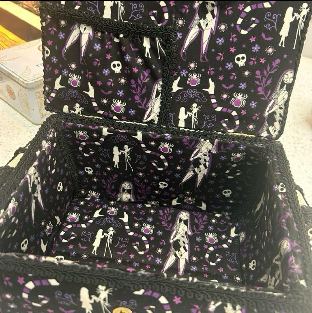 "Enchanted Gothic Sewing Box - Nightmare Before Christmas Inspired"