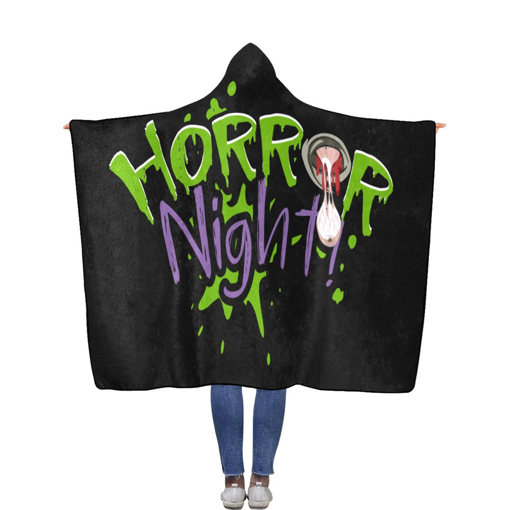 Horror Night Hooded Blanket - Embrace the Darkness in Comfort