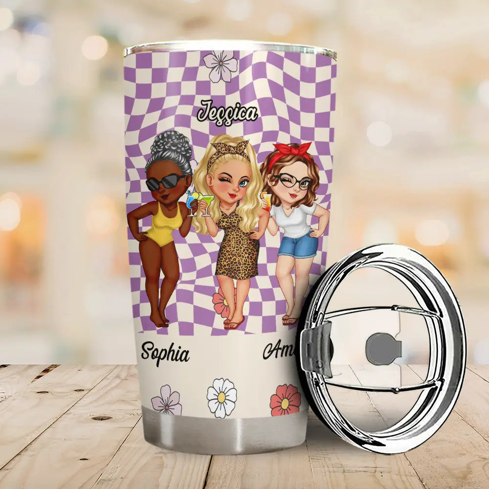 "Unbiological Sister" Personalized Best Friend Tumbler - 20oz
