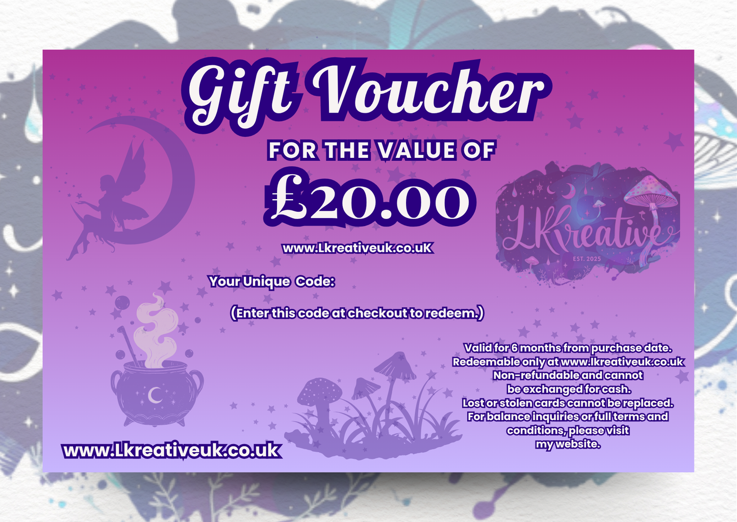 Lkreative Magical Gift Cards - Spend & Smile.