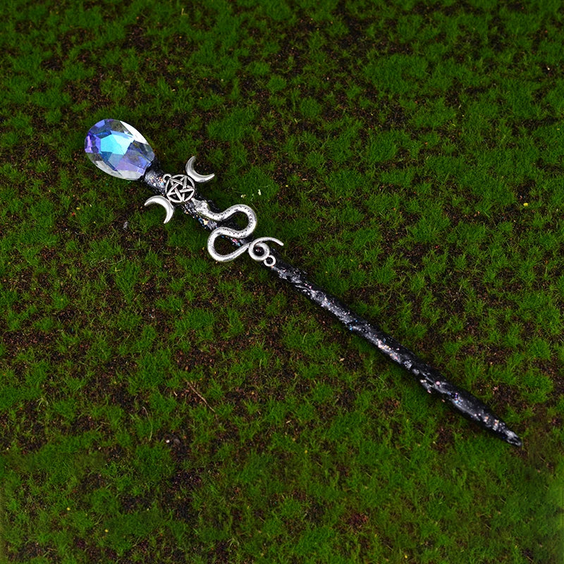 Triple Moon Goddess" Magic Wands