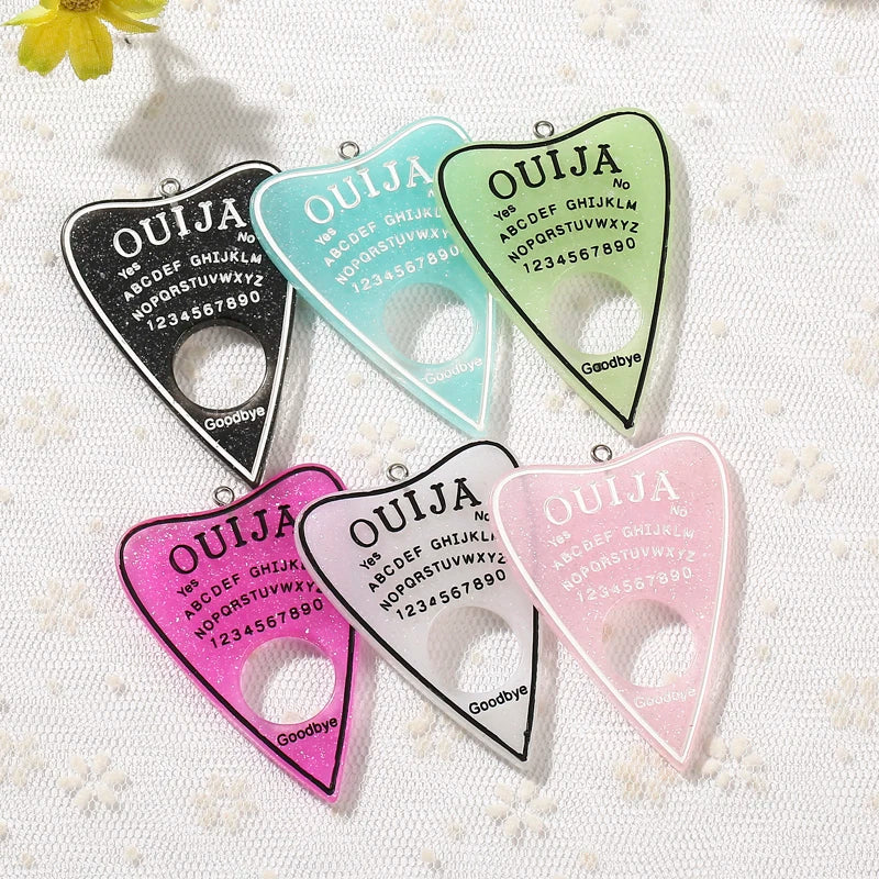 Ouija Planchette Charms - "Mystic Messages" Jewellery Collection (10-Piece Set)