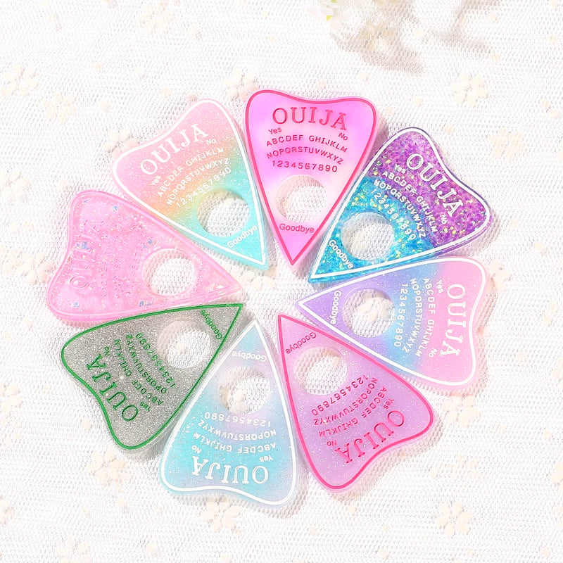 Ouija Planchette Charms - "Mystic Messages" Jewellery Collection (10-Piece Set)