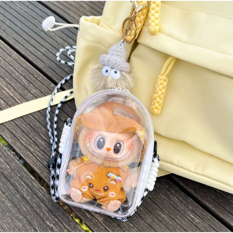 Labubu Transparent Carry Case & Display Bag