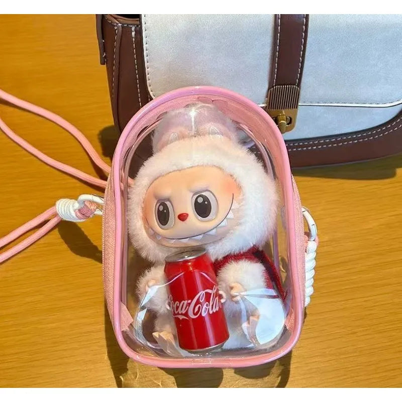Labubu Transparent Carry Case & Display Bag