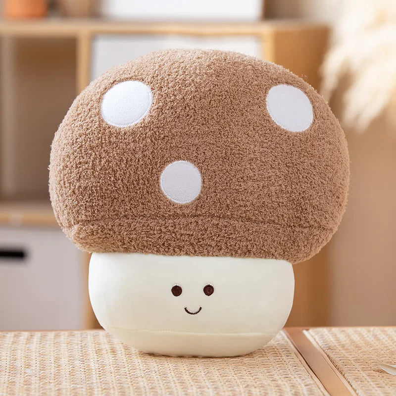 Kawaii Mushroom Plush Toy - Soft Stuffed Pillow & Home Decor