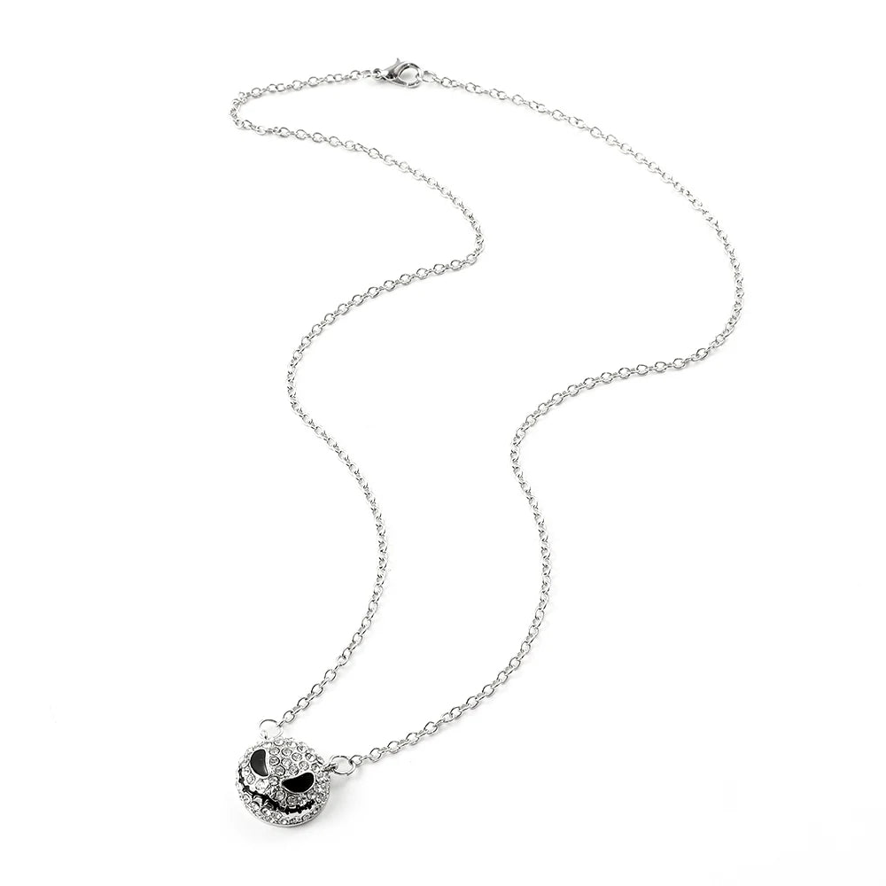 The Nightmare Before Christmas Luxury Rhinestone Choker - Jack Skellington Crystal Statement Necklace