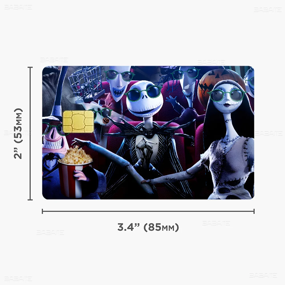 The Nightmare Before Christmas Credit Card Skin Stickers - Waterproof Protection Set