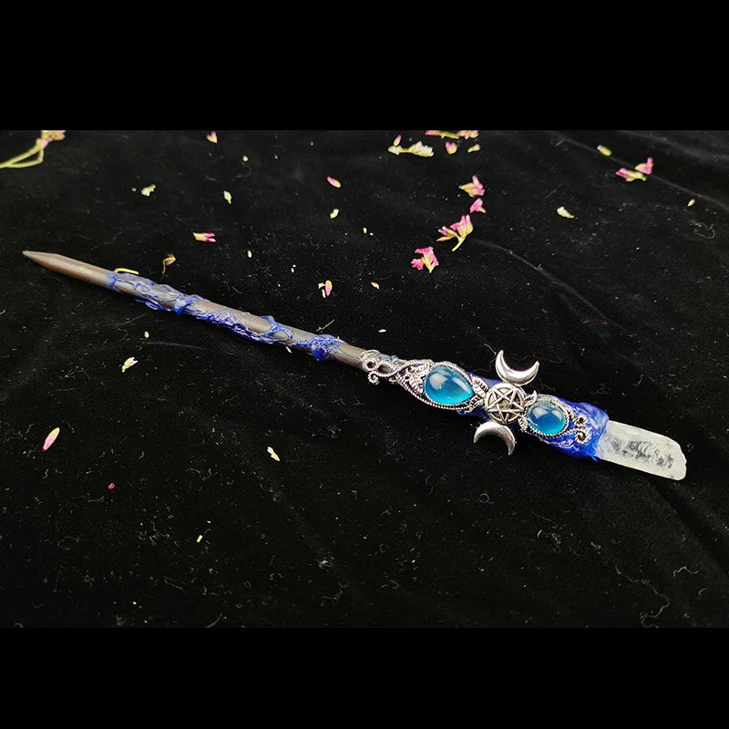 Triple Moon Goddess" Magic Wands