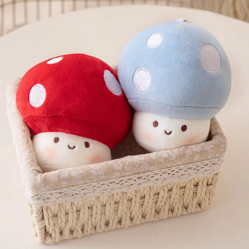 Cartoon Mushroom Keychain - Cute Stuffed Plush Toy
