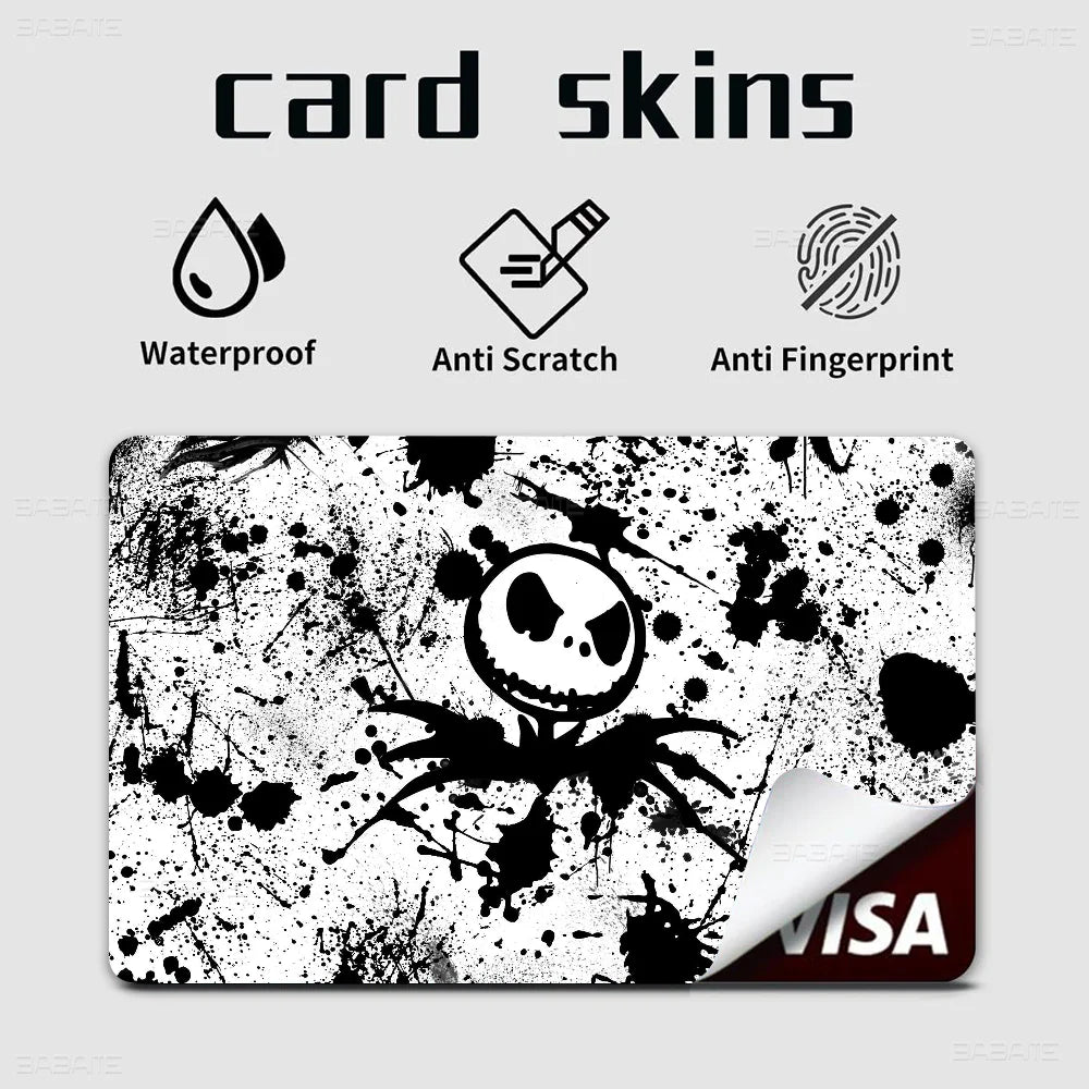 The Nightmare Before Christmas Credit Card Skin Stickers - Waterproof Protection Set