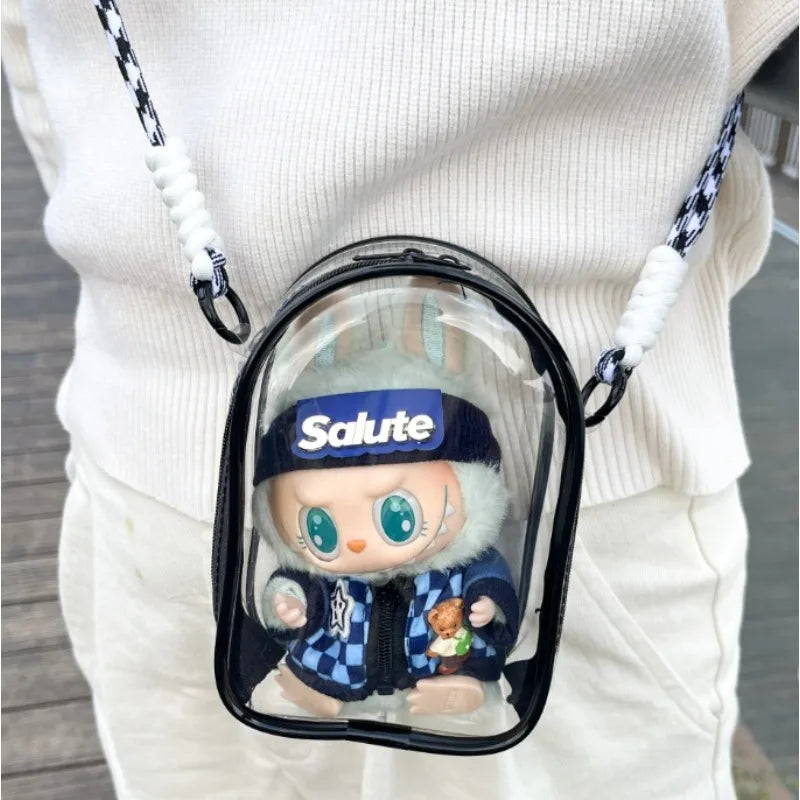 Labubu Transparent Carry Case & Display Bag