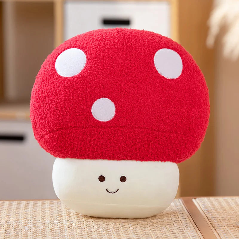 Kawaii Mushroom Plush Toy - Soft Stuffed Pillow & Home Decor