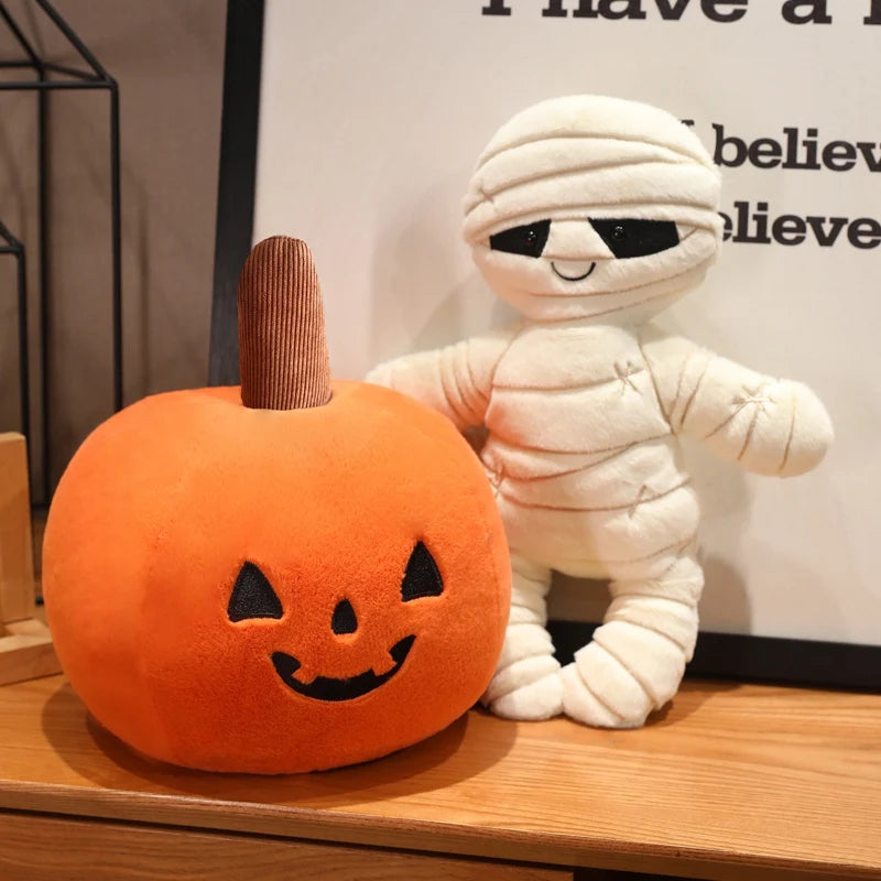 Mummy Pumpkin Plush Pillow - Halloween Cuddle Companion
