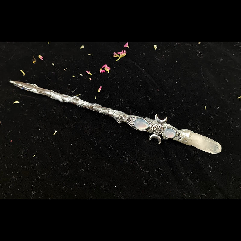 Triple Moon Goddess" Magic Wands