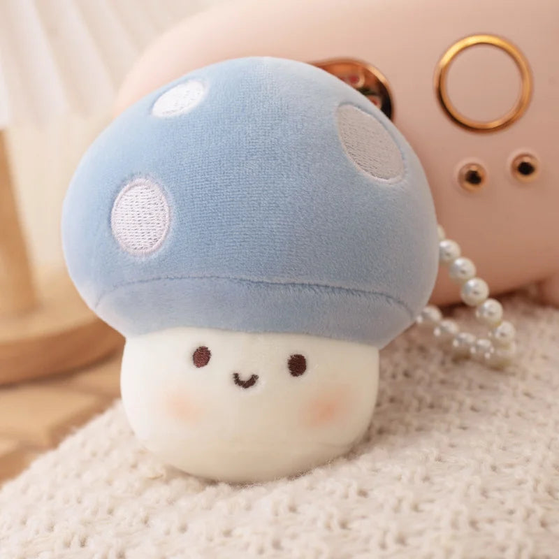 Cartoon Mushroom Keychain - Cute Stuffed Plush Toy