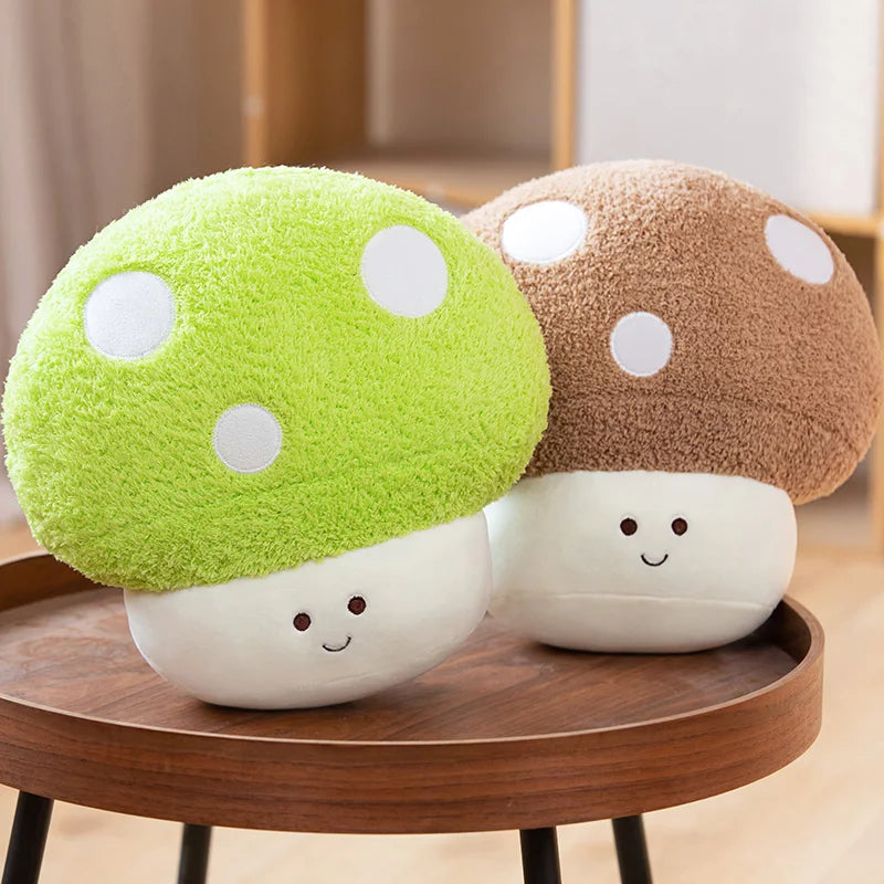 Kawaii Mushroom Plush Toy - Soft Stuffed Pillow & Home Decor