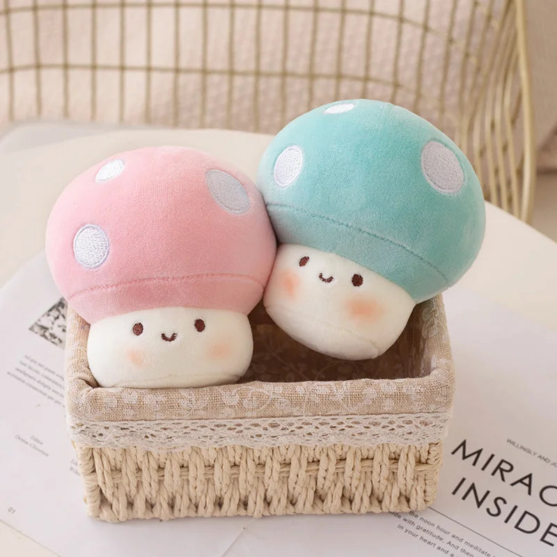 Cartoon Mushroom Keychain - Cute Stuffed Plush Toy