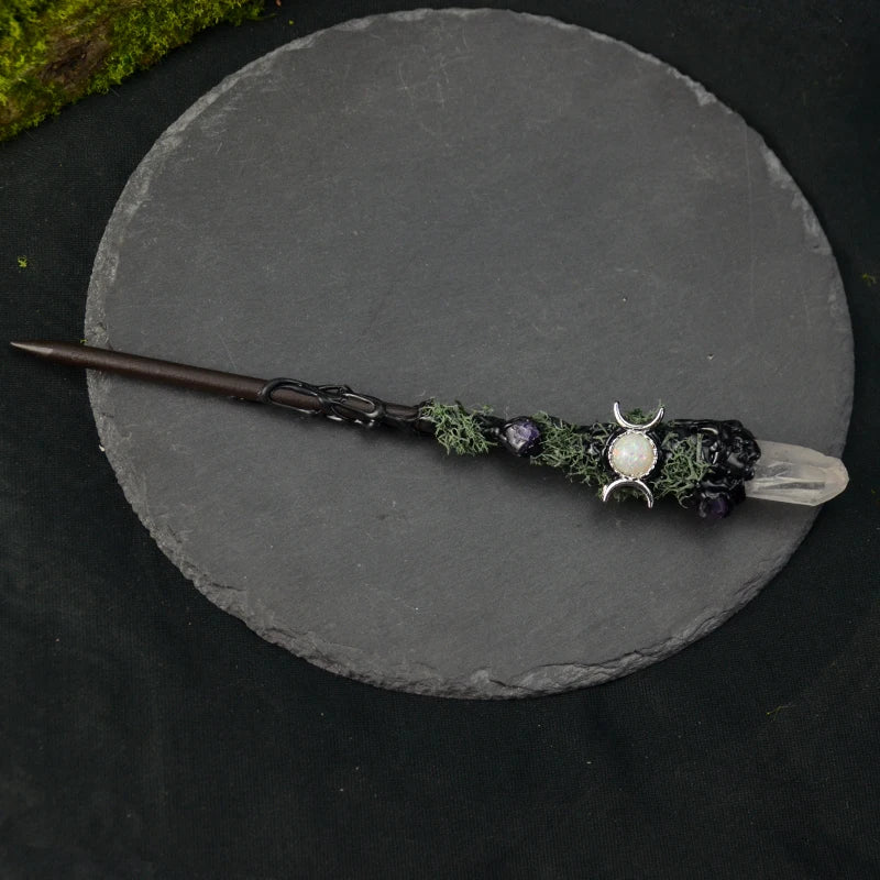Triple Moon Goddess" Magic Wands