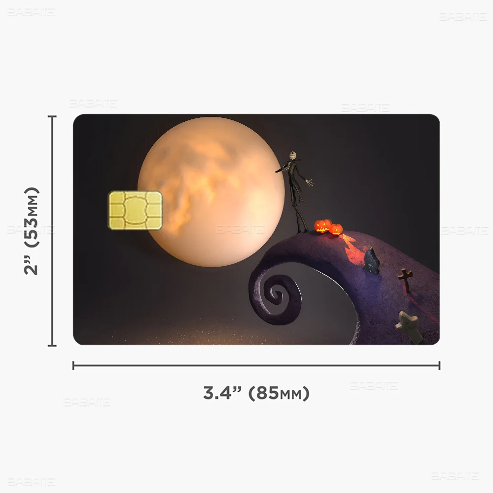 The Nightmare Before Christmas Credit Card Skin Stickers - Waterproof Protection Set