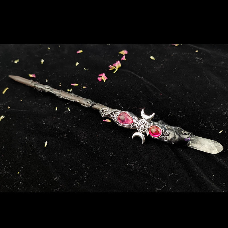 Triple Moon Goddess" Magic Wands
