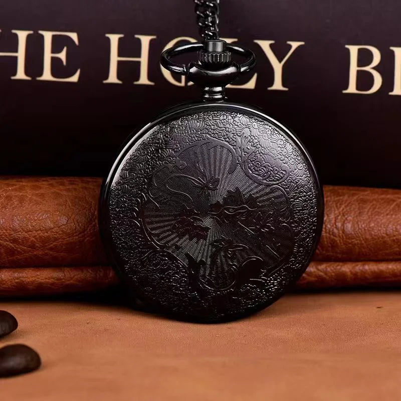 The Nightmare Before Christmas Pocket Watch - Vintage Gothic Timepiece Necklace