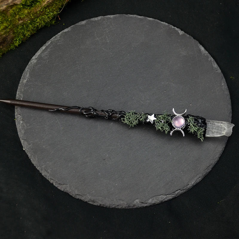 Triple Moon Goddess" Magic Wands