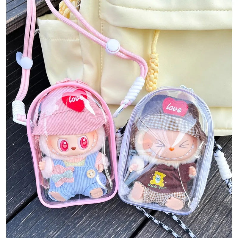 Labubu Transparent Carry Case & Display Bag