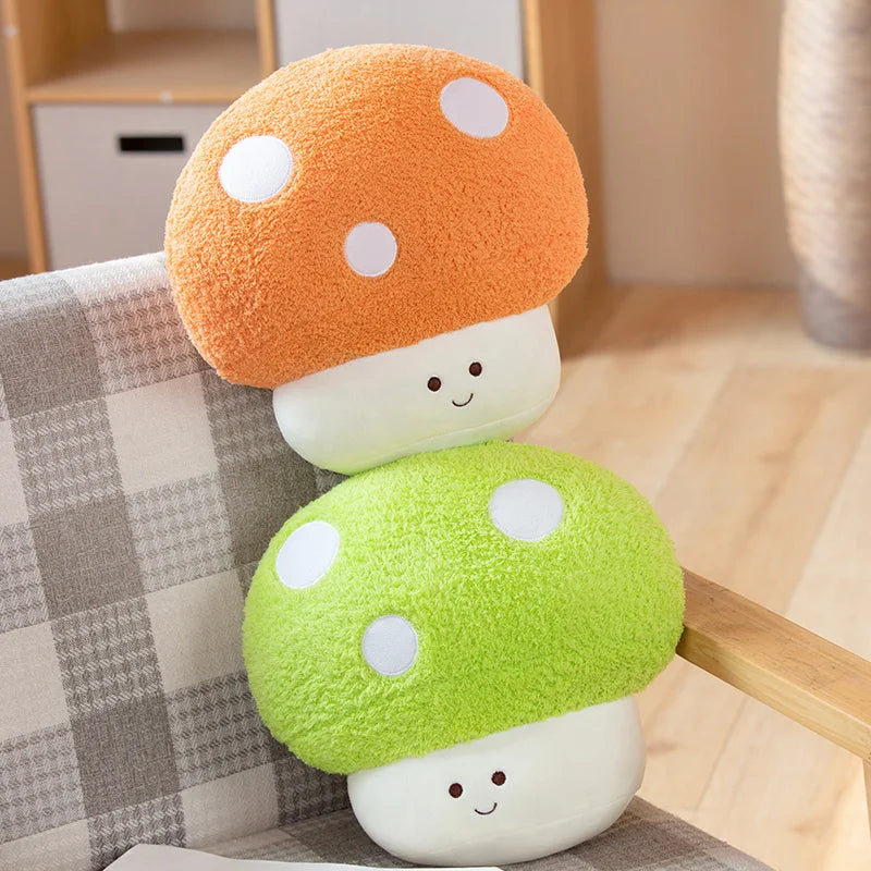 Kawaii Mushroom Plush Toy - Soft Stuffed Pillow & Home Decor