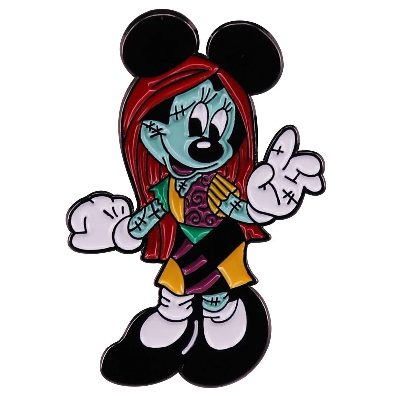 Nightmare Before Christmas Sally Enamel Pin - Cartoon Brooch Badge