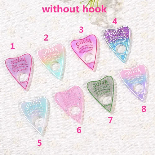 Ouija Planchette Charms - "Mystic Messages" Jewellery Collection (10-Piece Set)