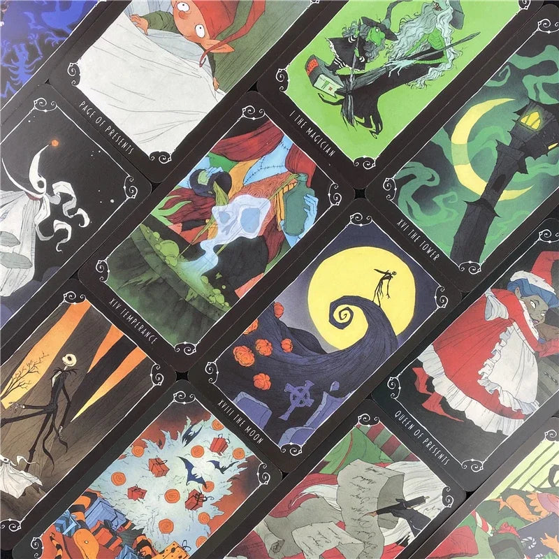 The Nightmare Before Christmas Tarot Deck And PDF Guidebook Board Game Divination Tell the Future