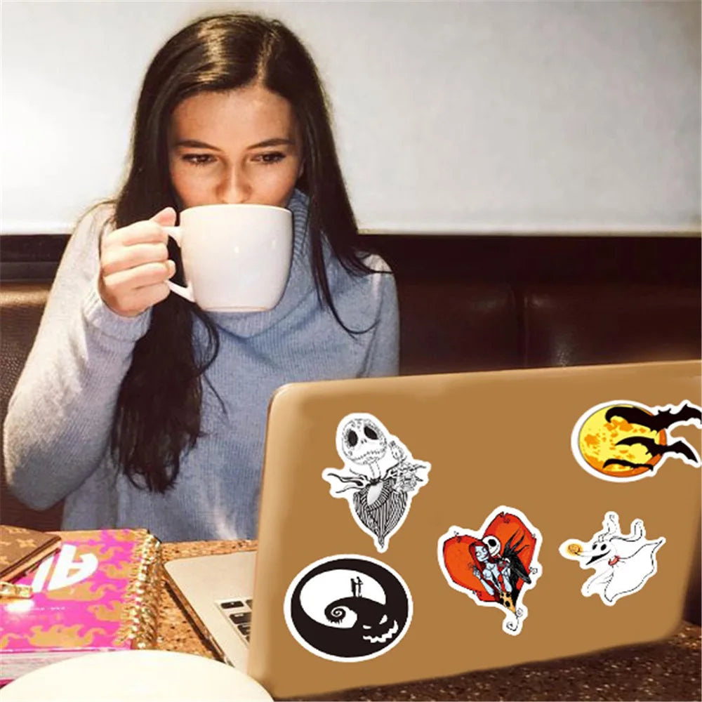 Nightmare Before Christmas Halloween Cartoon Sticker Pack - DIY Graffiti Decals