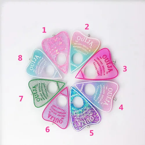 Ouija Planchette Charms - "Mystic Messages" Jewellery Collection (10-Piece Set)
