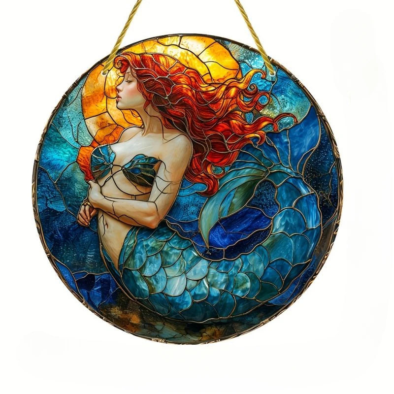 Witch's Window Magic" Stained Glass Sun-catcher.