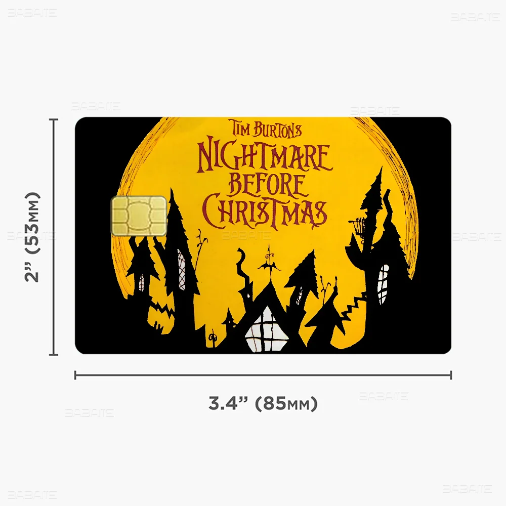 The Nightmare Before Christmas Credit Card Skin Stickers - Waterproof Protection Set