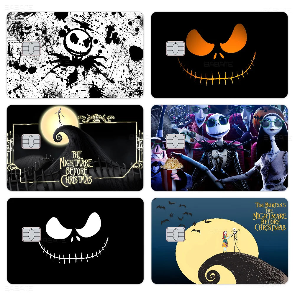 The Nightmare Before Christmas Credit Card Skin Stickers - Waterproof Protection Set