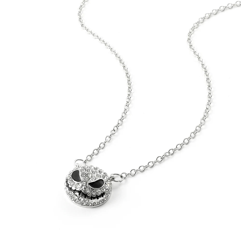 The Nightmare Before Christmas Luxury Rhinestone Choker - Jack Skellington Crystal Statement Necklace