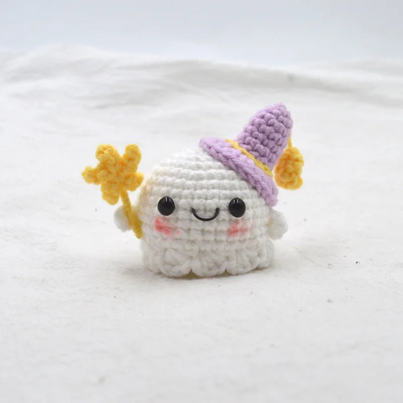 Handmade Crocheted Little Ghost Keychain - Cute Couple & Friends Pendant