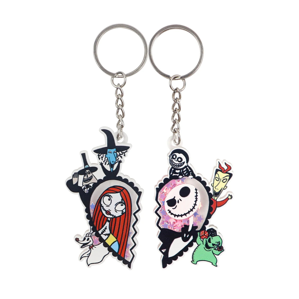 The Nightmare Before Christmas Cartoon Keychain - Premium Metal Souvenir