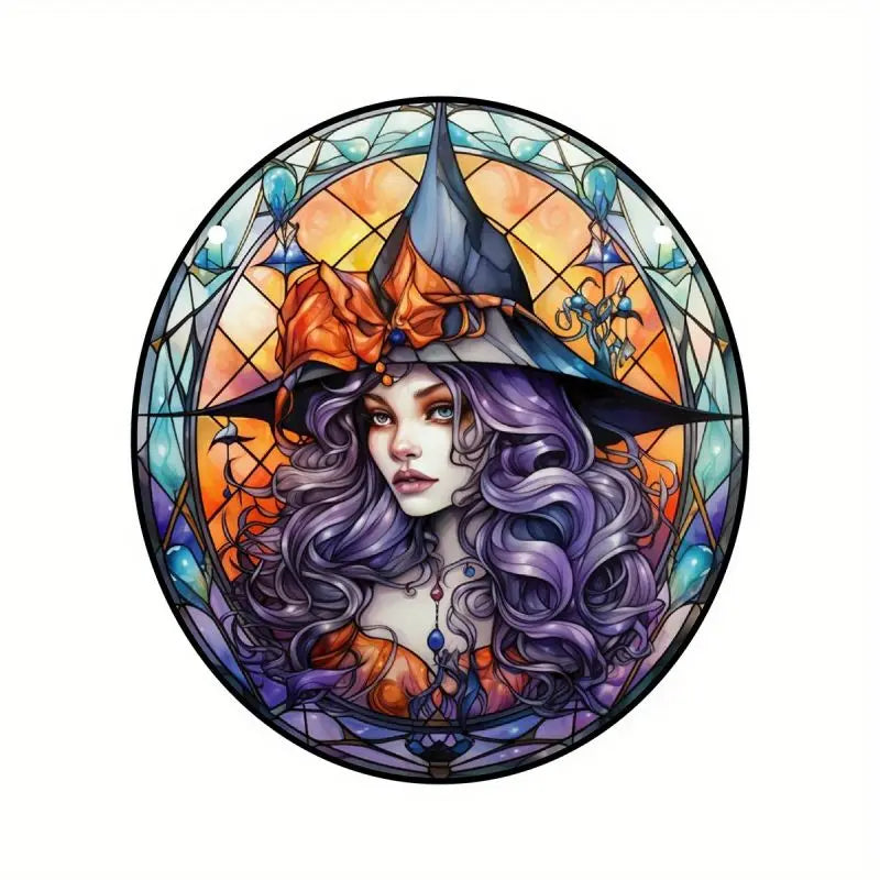 Witch's Window Magic" Stained Glass Sun-catcher.