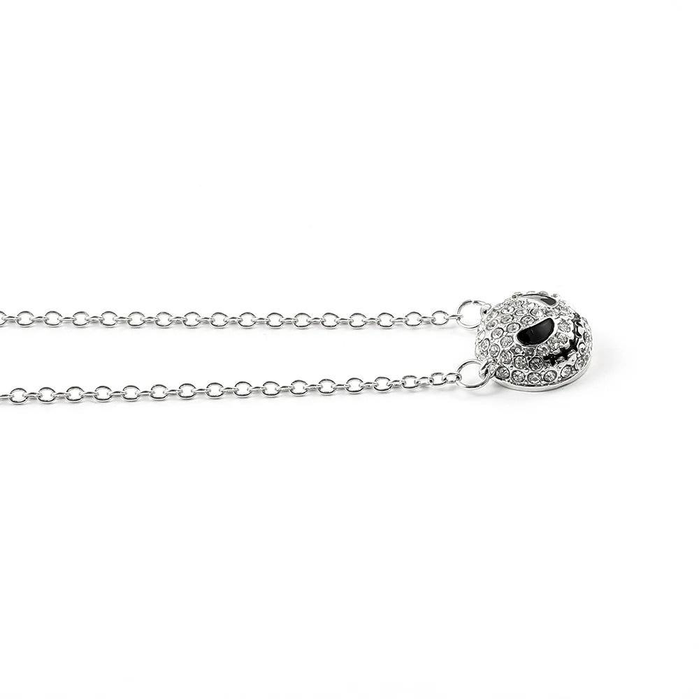 The Nightmare Before Christmas Luxury Rhinestone Choker - Jack Skellington Crystal Statement Necklace