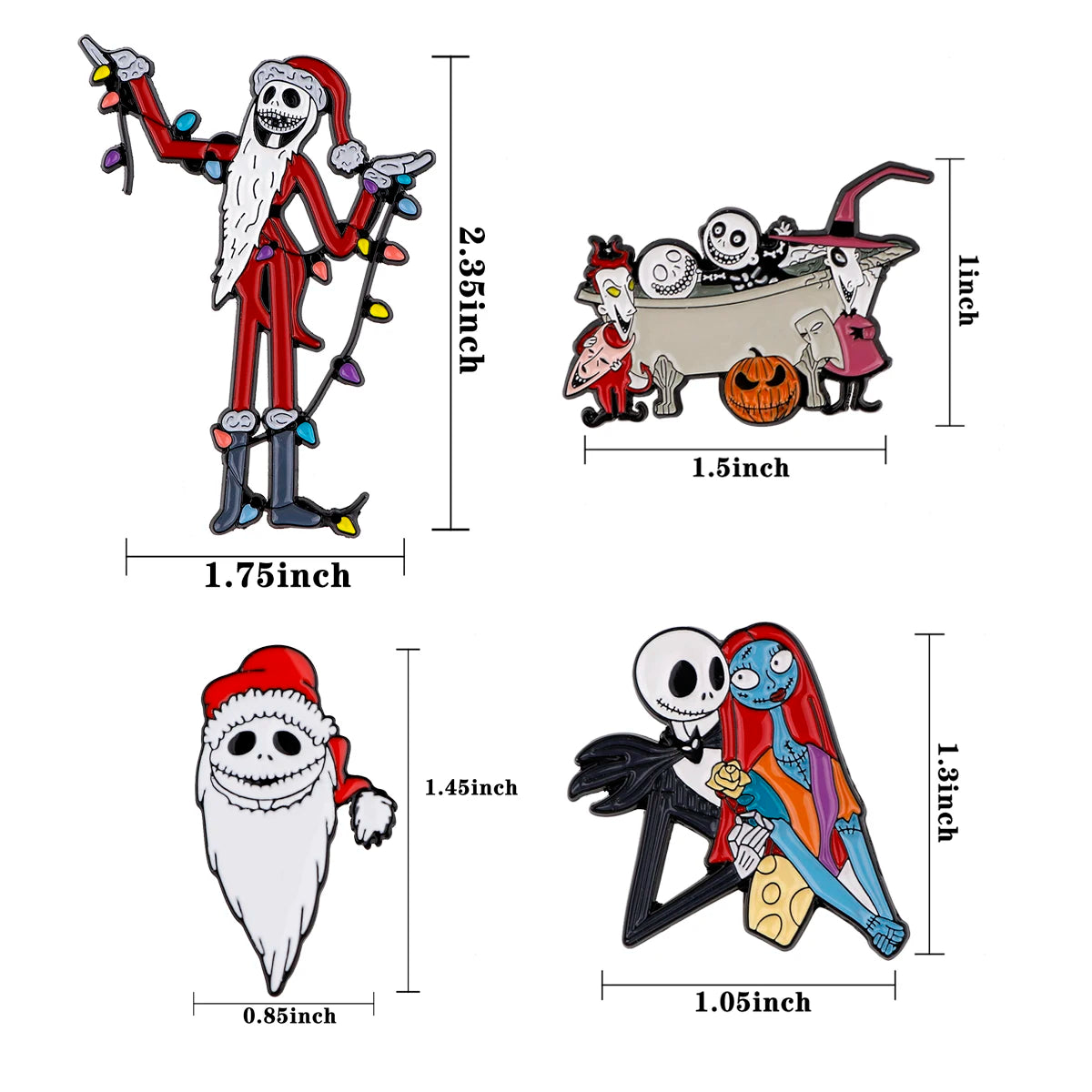 The Nightmare Before Christmas Enamel Pins - Cool Cosplay Brooch Collection