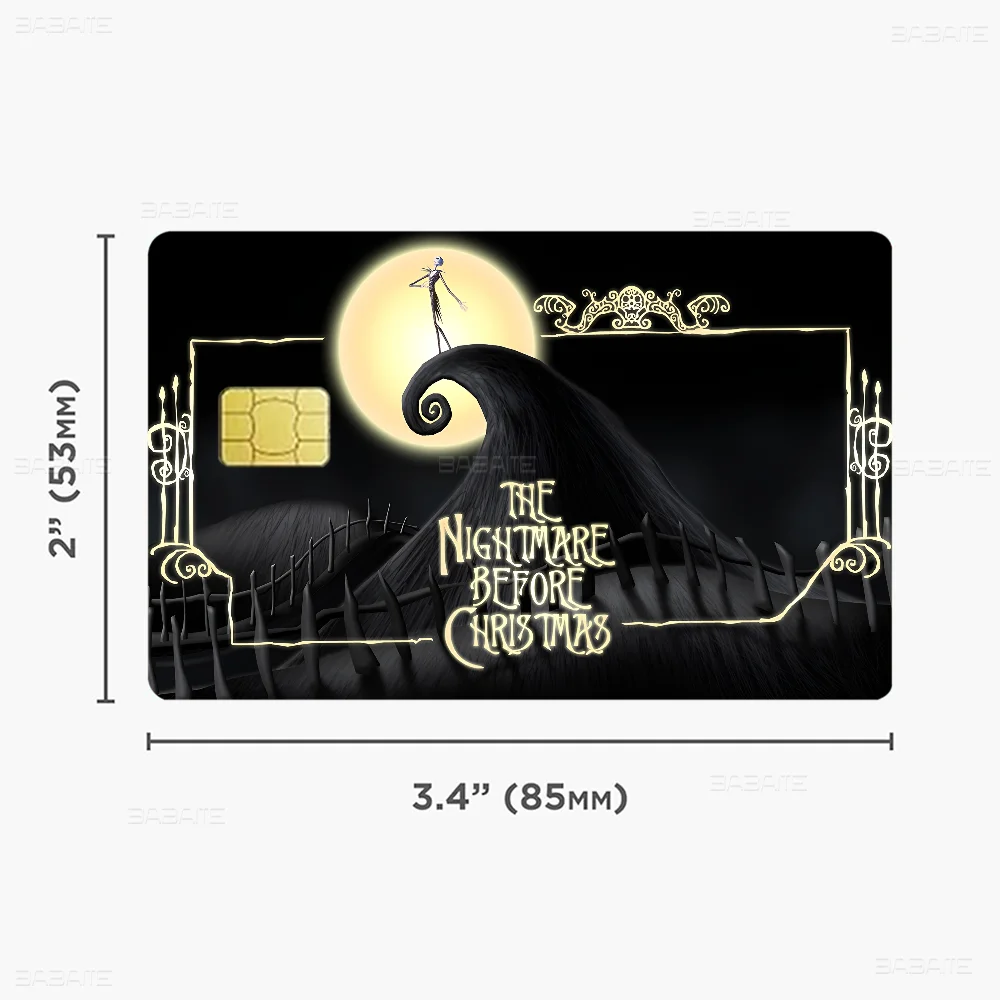 The Nightmare Before Christmas Credit Card Skin Stickers - Waterproof Protection Set