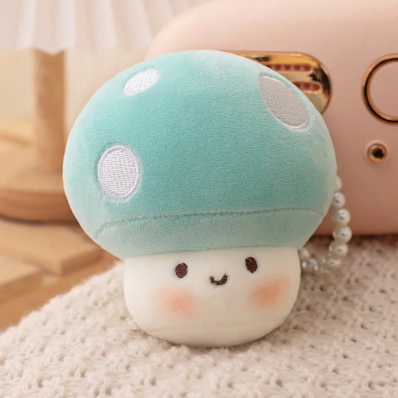 Cartoon Mushroom Keychain - Cute Stuffed Plush Toy